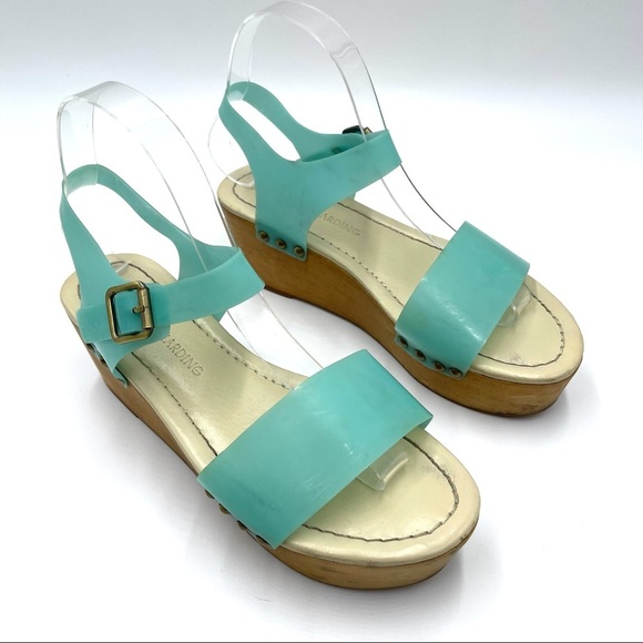 Madison Harding Dorothy clog studded wedges size 7 - Picture 2 of 8